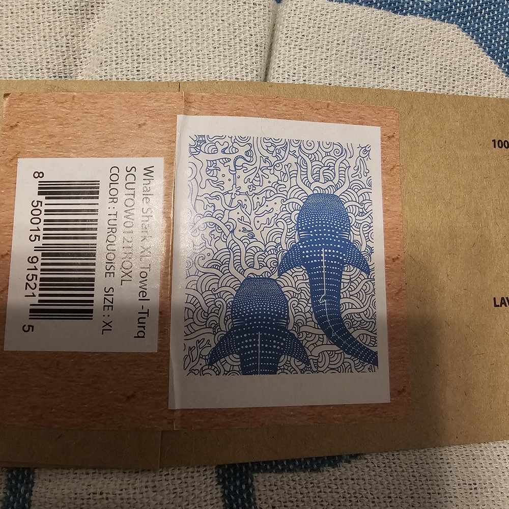 Whale Shark Towel - Turquoise